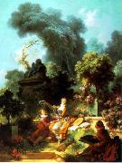 Jean-Honore Fragonard The Lover Crowned Spain oil painting artist